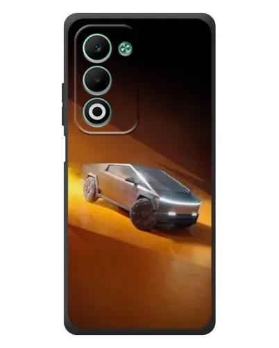 Чехол для OPPO A5m с картинкой «Cybertruck в пустыне»