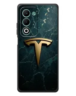 Чехол для OPPO A5m с картинкой «Мраморная Tesla Gold»