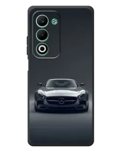 Чехол для OPPO A5m с картинкой «Mercedes на черном»