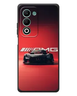Чехол для OPPO A5m с картинкой «Mercedes AMG — красная линия»