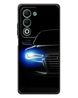 Чехол для OPPO A5m с картинкой «Неоновый взгляд Audi»