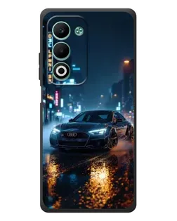 Чехол для OPPO A5m с картинкой «Ночной город и Audi»
