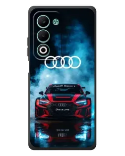 Чехол для OPPO A5m с картинкой «Audi Sport — неон»