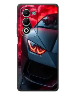 Чехол для OPPO A5m с картинкой «Lamborghini красное сияние»