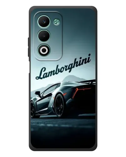 Чехол для OPPO A5m с картинкой «Классическая надпись Lamborghini»