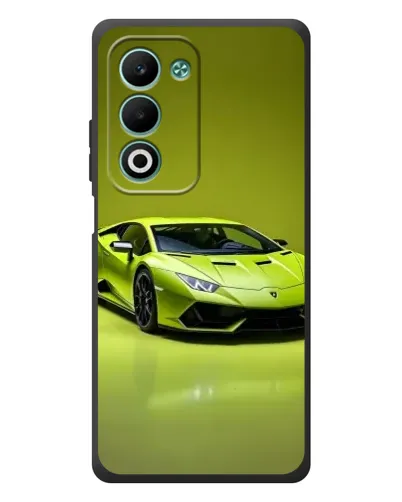 Чехол для OPPO A5m с картинкой «Салатовый Lamborghini Huracan»