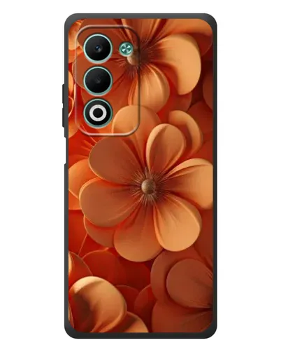 Чехол для OPPO A5m с картинкой «Оранжевый макро цветок»