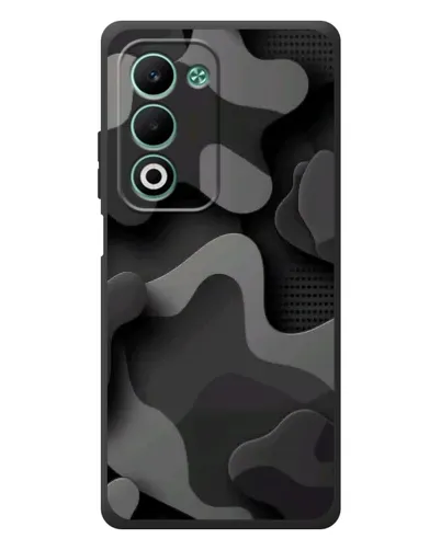 Чехол для OPPO A5m с картинкой «Темный абстрактный камуфляж»