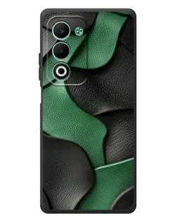 Чехол для OPPO A5m с картинкой «Зеленые кожаные волны» Чехол для OPPO A5m с картинкой «Зеленые кожаные волны»
