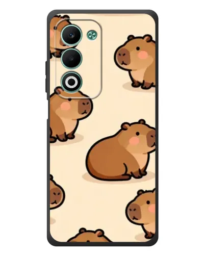 Чохол для OPPO A5m з картинкою «Паттерн милих капібар»
