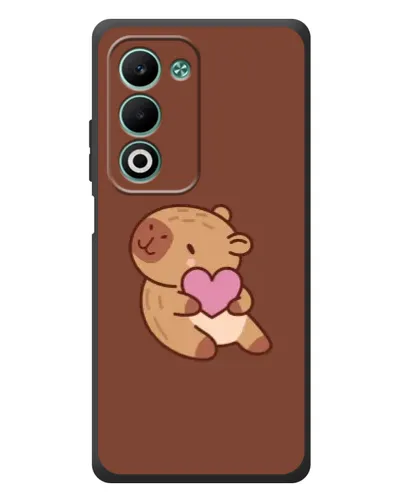 Чохол для OPPO A5m з картинкою «Капібара з серцем»