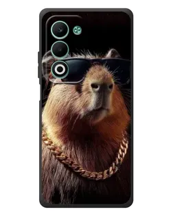 Чохол для OPPO A5m з картинкою «Капібара золотий ланцюг»