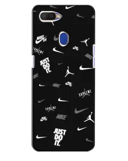 Чохол для OPPO A5s з картинкою «Nike Black Pattern» Чохол для OPPO A5s з картинкою «Nike Black Pattern»