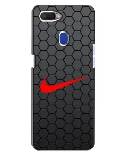 Чохол для OPPO A5s з картинкою «Nike — карбонова сітка»