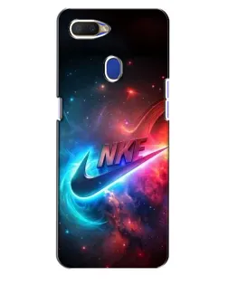 Чохол для OPPO A5s з картинкою «Вогняний логотип Nike»