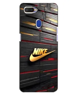 Чохол для OPPO A5s з картинкою «Золотий Nike на металі»