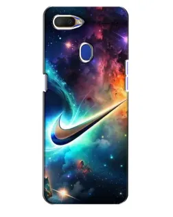 Чохол для OPPO A5s з картинкою «Космічний Nike Swoosh»