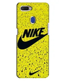 Чохол для OPPO A5s з картинкою «Жовтий текстурний Nike»