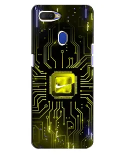 Чохол для OPPO A5s з картинкою «Nike — золота іскра»