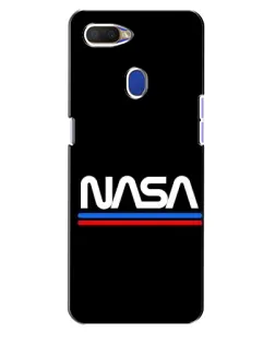 Чохол для OPPO A5s з картинкою «NASA — класика Red Blue»