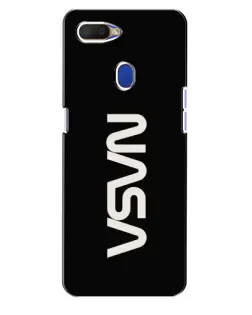 Чехол для OPPO A5s с картинкой «NASA — вертикальный логотип»
