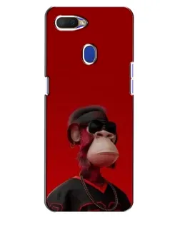 Чохол для OPPO A5s з картинкою «Bored Ape в червоному»