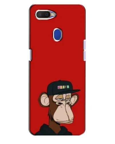 Чехол для OPPO A5s с картинкой «Bored Ape — красный фон» Чехол для OPPO A5s с картинкой «Bored Ape — красный фон»