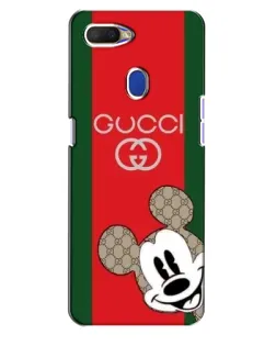 Чехол для OPPO A5s с картинкой «Gucci — полосы и Микки»
