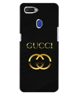 Чехол для OPPO A5s с картинкой «Золотой логотип Gucci»