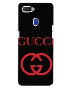 Чехол для OPPO A5s с картинкой «Gucci — красный логотип»