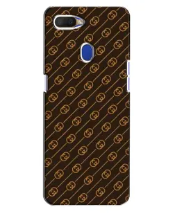 Чехол для OPPO A5s с картинкой «Gucci — золотые диагонали»
