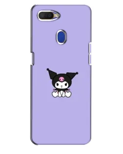 Чохол для OPPO A5s з картинкою «Kuromi — фіолетовий мінімалізм»