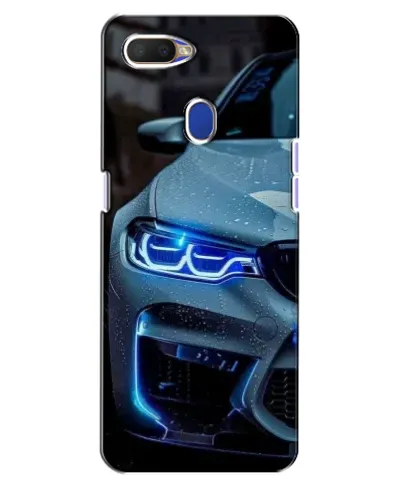 Чехол для OPPO A5s с картинкой «Взгляд BMW с синими фарами»