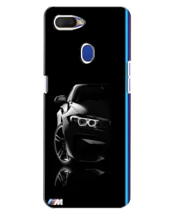 Чехол для OPPO A5s с картинкой «Силуэт BMW в темноте»