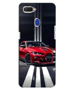 Чехол для OPPO A5s с картинкой «Красная BMW на дороге»