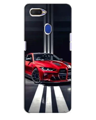 Чехол для OPPO A5s с картинкой «Красная BMW на дороге»