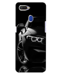 Чехол для OPPO A5s с картинкой «Черная BMW — профиль»