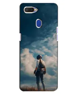 Чехол для OPPO A5s с картинкой «Герой PUBG на скале»