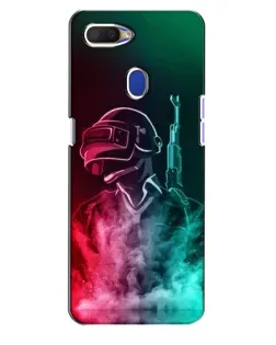 Чехол для OPPO A5s с картинкой «PUBG — огненный воин»