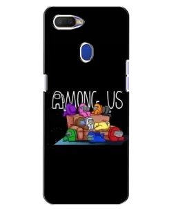 Чехол для OPPO A5s с картинкой «Логотип Among Us» Чехол для OPPO A5s с картинкой «Логотип Among Us»