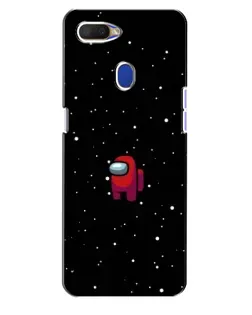 Чехол для OPPO A5s с картинкой «Красный Among Us»