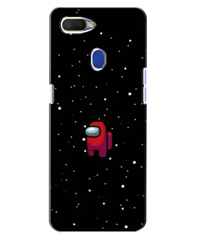 Чехол для OPPO A5s с картинкой «Красный Among Us»