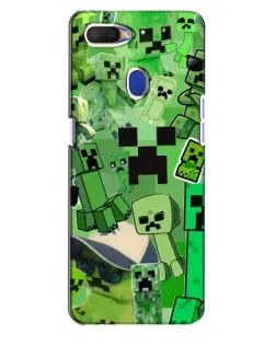 Чехол для OPPO A5s с картинкой «Криперы Minecraft»