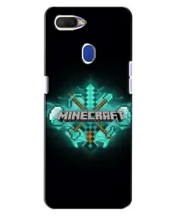 Чехол для OPPO A5s с картинкой «Minecraft Diamond лого»