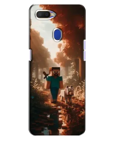Чехол для OPPO A5s с картинкой «Стив в лесу»
