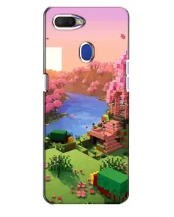Чехол для OPPO A5s с картинкой «Розовое дерево Minecraft»