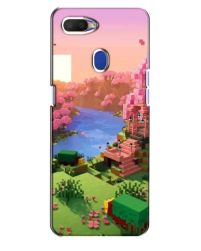 Чехол для OPPO A5s с картинкой «Розовое дерево Minecraft»