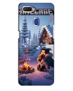 Чехол для OPPO A5s с картинкой «Зимний Minecraft»