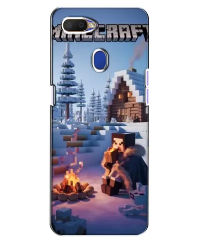 Чехол для OPPO A5s с картинкой «Зимний Minecraft»