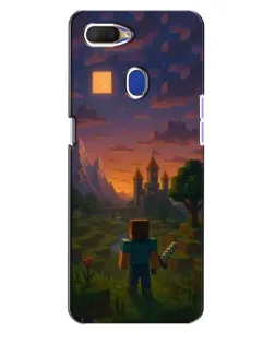 Чехол для OPPO A5s с картинкой «Стив у башни»
